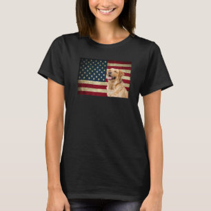 T-shirt Labrador retriever American Flag labdog Animal