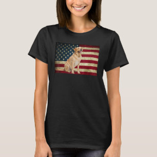 T-shirt Labrador retriever American Flag labdog Animal