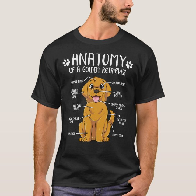 T-shirt Labrador Retriever anatomie Lab Chien (Devant)