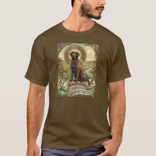 T-shirt Labrador Retriever Art Nouveau Conception de Chien