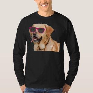 T-shirt Labrador Retriever Avec Sunglass