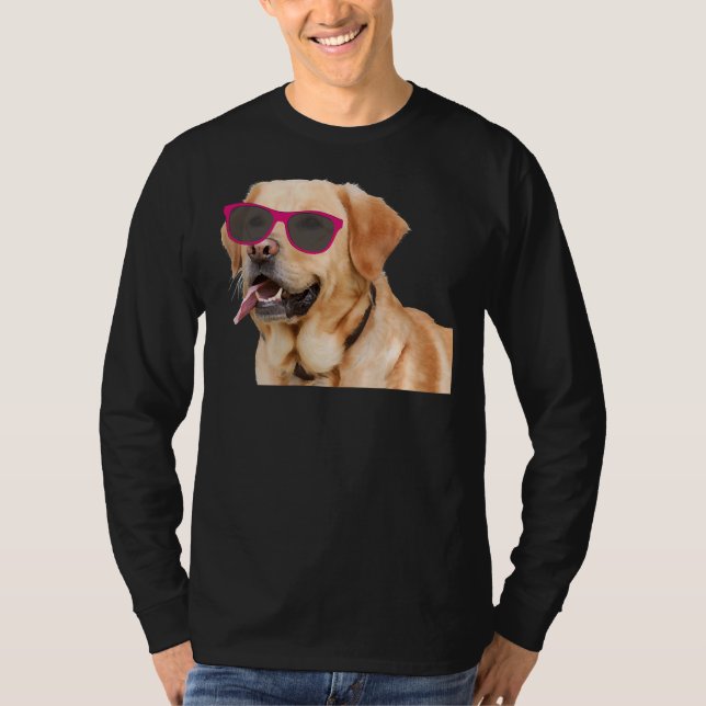 T-shirt Labrador Retriever Avec Sunglass (Devant)