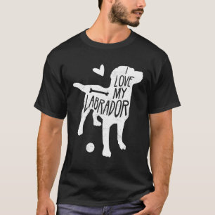 T-shirt Labrador Retriever Black Lab Récupérer