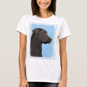 T-shirt Labrador Retriever Black Peinture Original Chien A