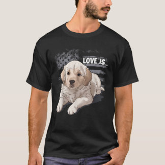 T-shirt Labrador Retriever blanc Maman Chien Lab jaune d'a
