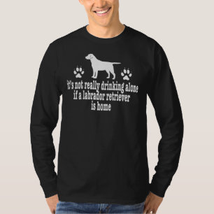 T-shirt Labrador Retriever Boire seul chien animal de comp