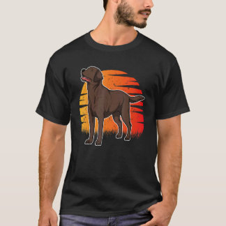 T-shirt Labrador Retriever Chien Coucher de soleil 36