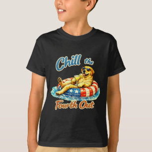 T-shirt Labrador retriever chien drôle se détendre le quat