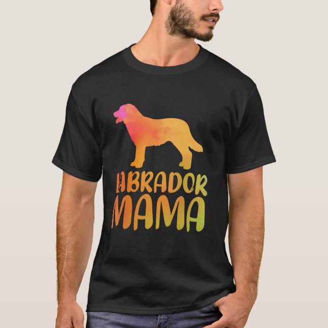 T-shirt Labrador Retriever Chien Maman Amusante Labrador M (Devant)