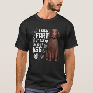 T-shirt Labrador Retriever Chien mignon Panier Blew Kiss