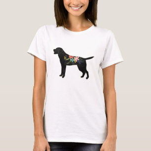 T-shirt Labrador Retriever Chien race Bohemian Floral