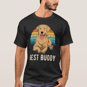 T-shirt Labrador Retriever Chien Sunset 45