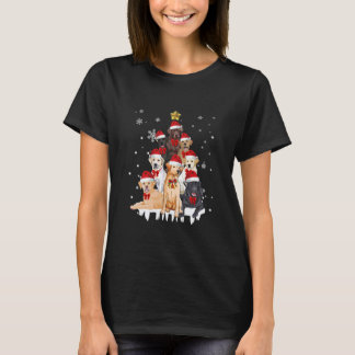 T-shirt Labrador Retriever Christmas Tree Chien