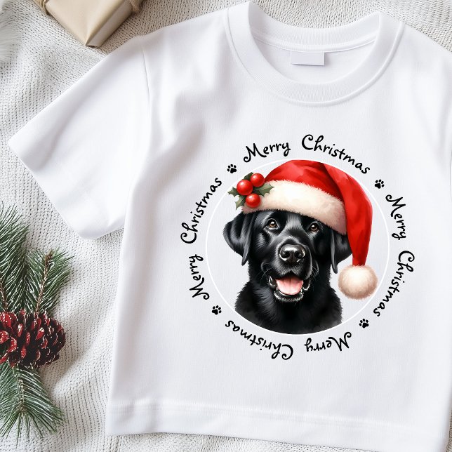 T-shirt Labrador Retriever Cute Père Noël Chien Famille No (Créateur téléchargé)