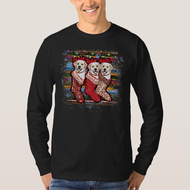 T-shirt Labrador Retriever Dans Chaussettes Chien (Devant)
