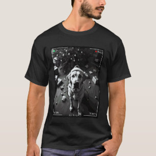 T-shirt Labrador Retriever de Noël pris en caméra