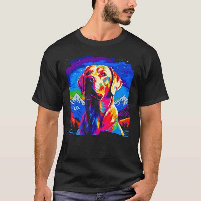 T-shirt Labrador Retriever Dog Art (Devant)