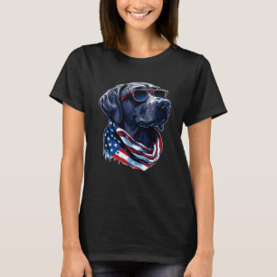 T-shirt Labrador Retriever Dog USA Drapeau Canine 4 Juil