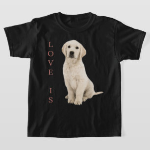T-shirt Labrador Retriever Femmes Hommes White Lab Maman P