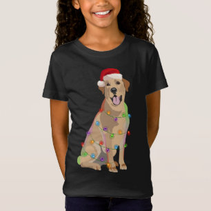 T-Shirt Labrador Retriever Feux de Noël Xmas Amoureux des