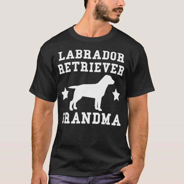 T-shirt Labrador Retriever Grandma kiddinx course à cheval (Devant)