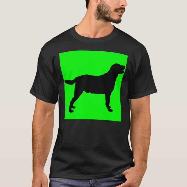T-shirt Labrador Retriever Green Arrière - plan (Devant)