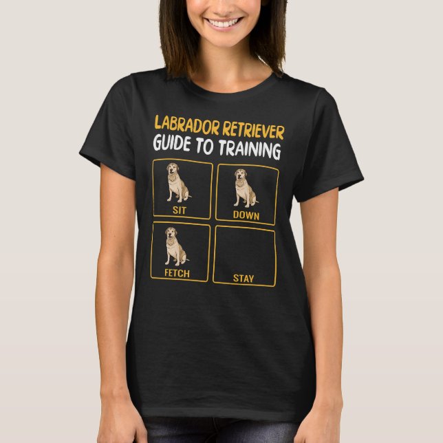 T-shirt Labrador Retriever Guide Pour L'Entraînement De L' (Devant)