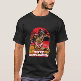 T-shirt Labrador Retriever Happy Costume d'Halloween Pirat