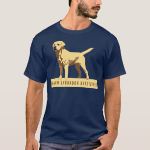 T-shirt Labrador retriever jaune