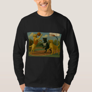 T-shirt Labrador Retriever jouant au basket-ball 