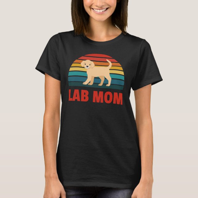 T-shirt Labrador Retriever Lab Maman (Devant)