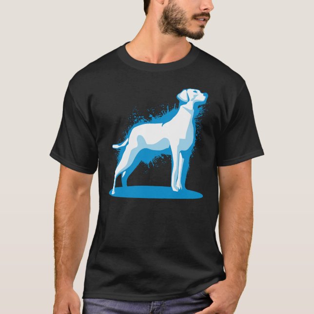 T-shirt Labrador Retriever Lab Paint Sashes (Devant)