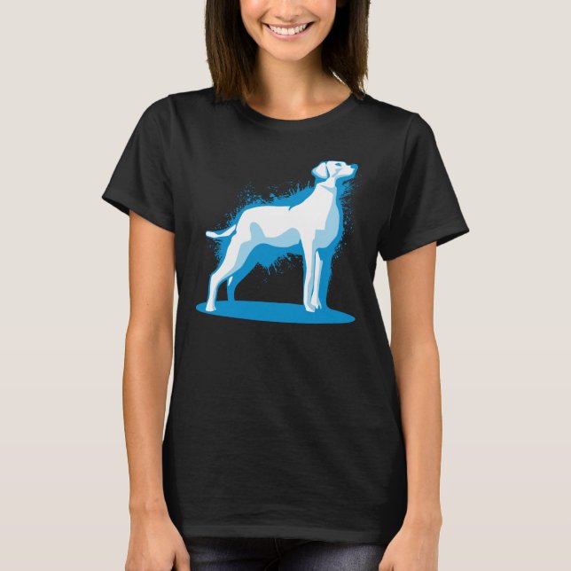 T-shirt Labrador Retriever Lab Paint Sashes (Devant)