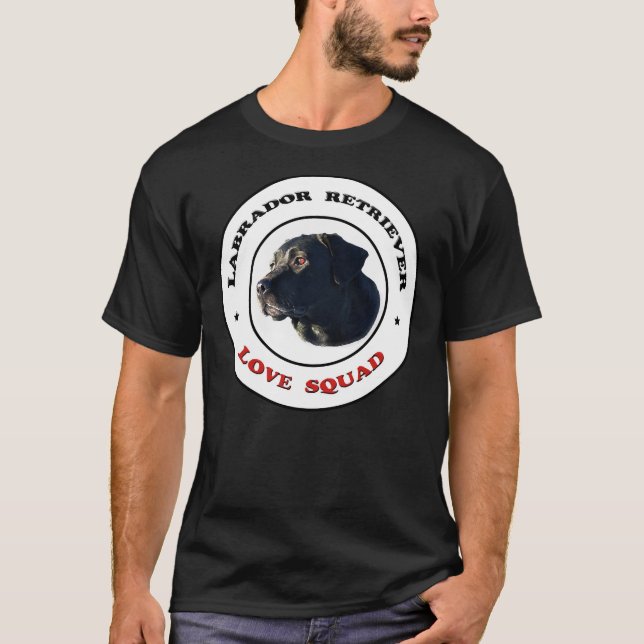 T-shirt Labrador Retriever Love Squad (Devant)