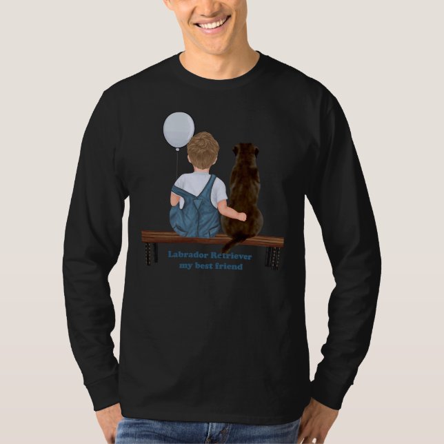 T-shirt Labrador Retriever Mon meilleur ami (Devant)