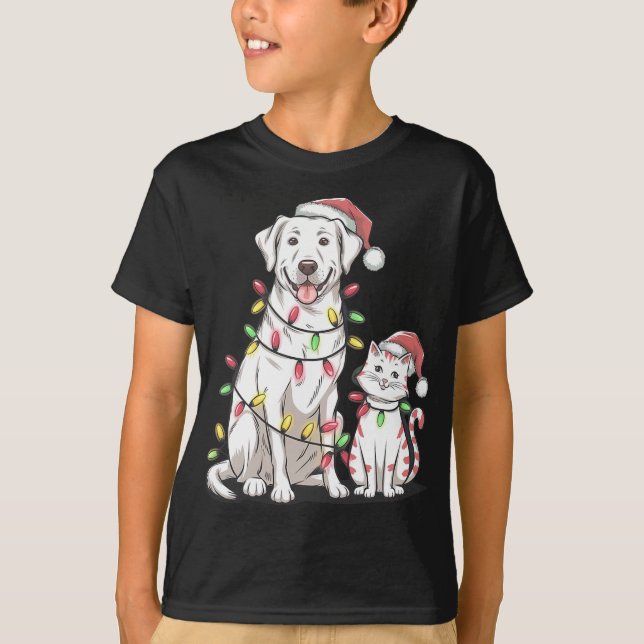 T-shirt Labrador Retriever Noël Festive Chien Amoureux des (Devant)