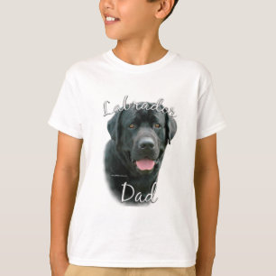 T-shirt Labrador Retriever (noir) Papa 2