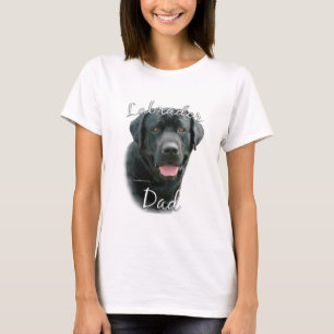 T-shirt Labrador Retriever (noir) Papa 2