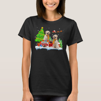 T-shirt Labrador Retriever On Truck Christmas Labrador Ret