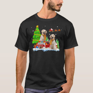 T-shirt Labrador Retriever On Truck Christmas Labrador Ret