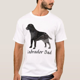 T-shirt Labrador Retriever Papa Chemise Top Vêtements Noir