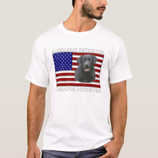 T-shirt Labrador retriever patriotique