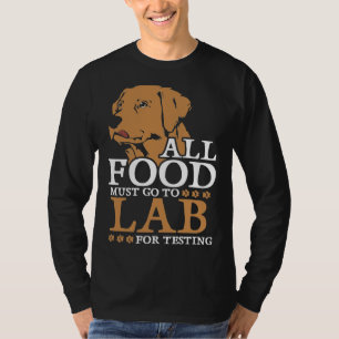 T-shirt Labrador Retriever Pour Les Essais Relaxés