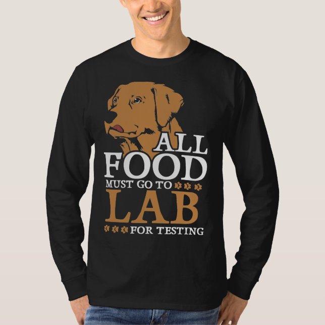 T-shirt Labrador Retriever Pour Les Essais Relaxés (Devant)