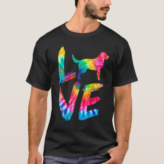 T-shirt Labrador Retriever Tie Dye Amour Maman Papa Chien