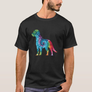 T-shirt Labrador Retriever Tie Dye Hippie Chien Maman Papa