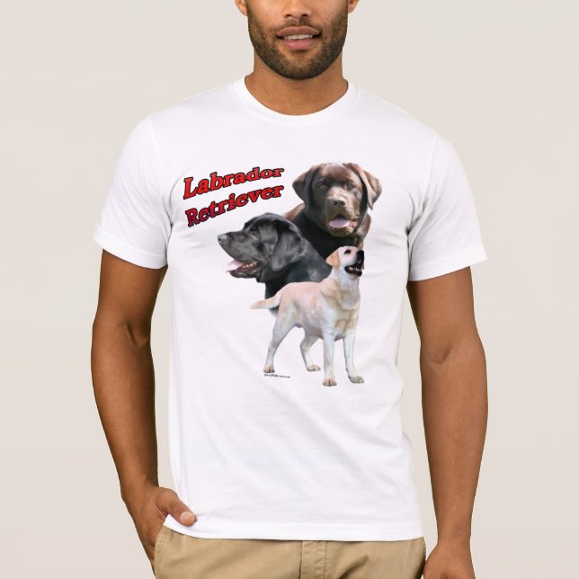 T-shirt Labrador Retriever Trio 2 (Devant)