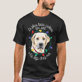 T-shirt Labrador Sable Christmas Pour Chien