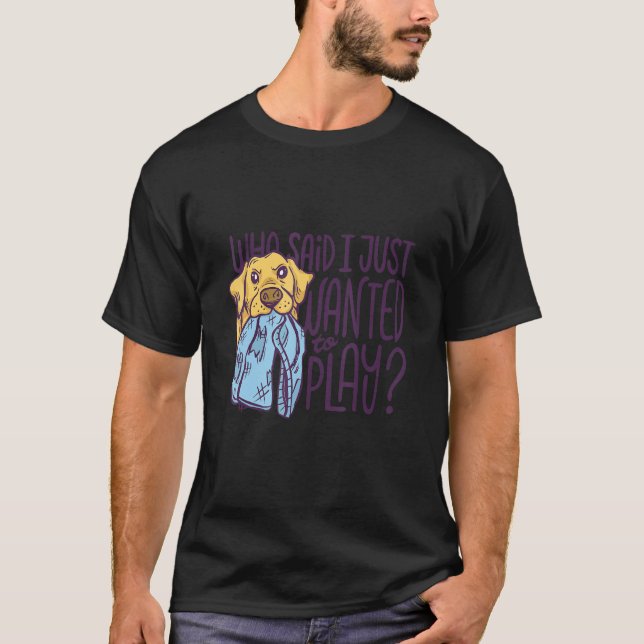 T-shirt Labrador Trouver Bouche Parodie Chien Golden Retr (Devant)
