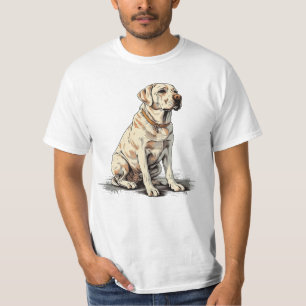 T-shirt Labrador Vintage : Joli et drôle Chien Lover Colle